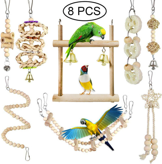 Combination Parrot Bird Toys Accessories Articles Parrot Bite Pet Bird