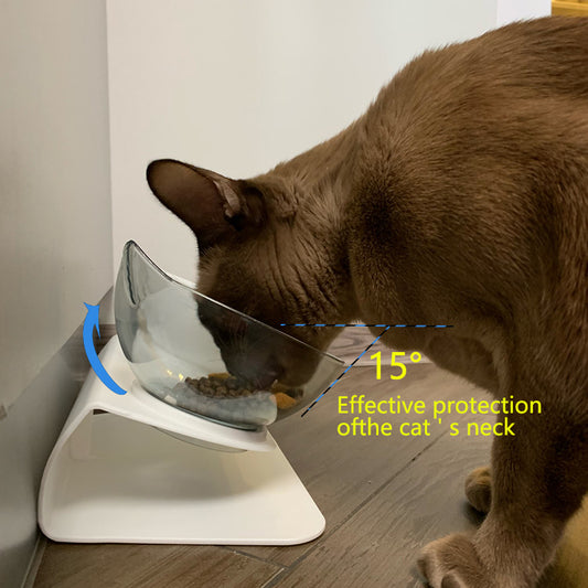 Non-slip Double Cat Bowl Dog Bowl With Stand Pet Feeding Cat Water